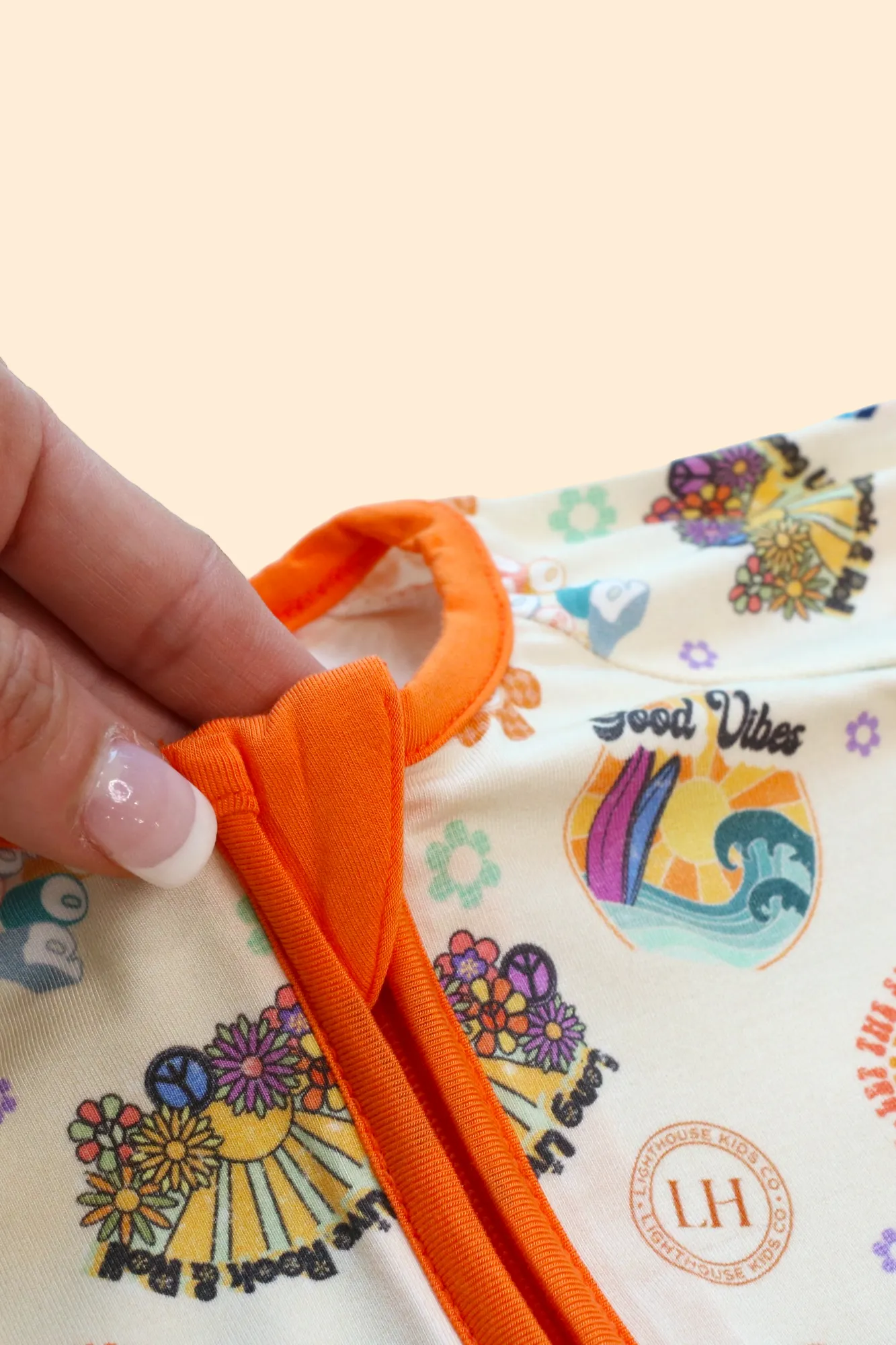 𝐒𝐀𝐋𝐄! 𝟓𝟎% 𝐎𝐅𝐅! Bamboo Baby Pajamas - Double Zipper - Shorties - Good Vibes