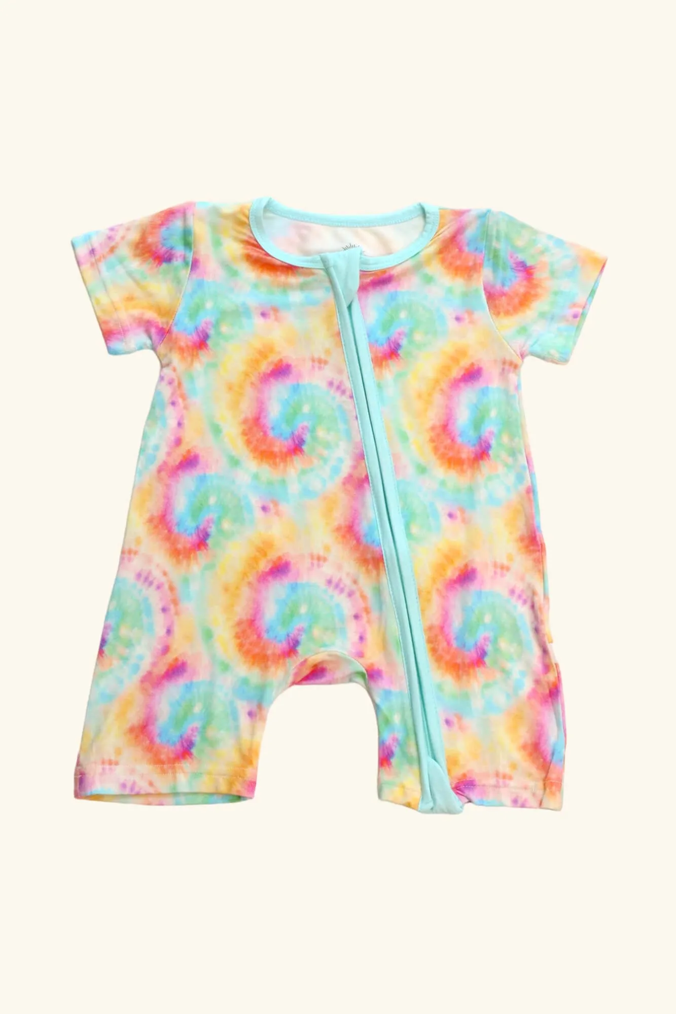 𝐒𝐀𝐋𝐄! 𝟓𝟎% 𝐎𝐅𝐅! Bamboo Baby Pajamas - Double Zipper - Shorties - Tie-Dye