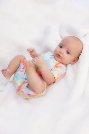 𝐒𝐀𝐋𝐄! 𝟓𝟎% 𝐎𝐅𝐅! Bamboo Baby Pajamas - Double Zipper - Shorties - Tie-Dye