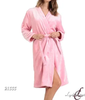 Ρόμπα γυναικεία fleece δετή με ζωνάκι  #21555