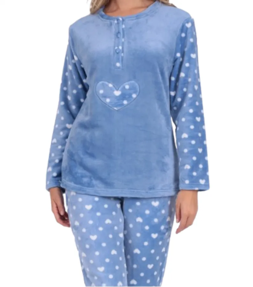 Γυναικεία πιτζάμα από σούπερ αφράτο polar fleece #21557