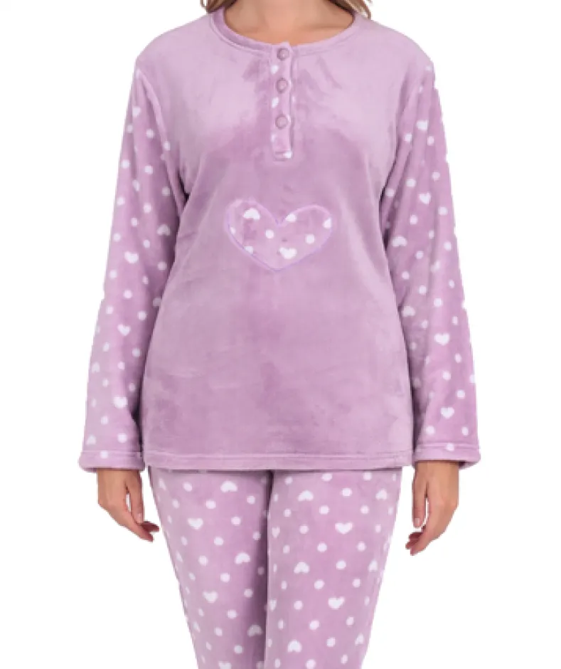 Γυναικεία πιτζάμα από σούπερ αφράτο polar fleece #21557