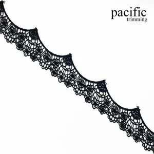 1 1/4" Polyester Lace Trim: LA20282 (2 Colors)