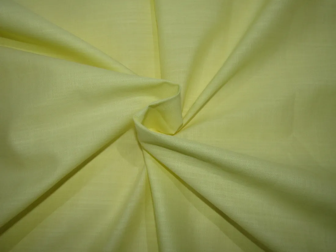 100% COTTON FABRIC with long slubs yellow colour [ RICHMAN ] 58" wide [10390]