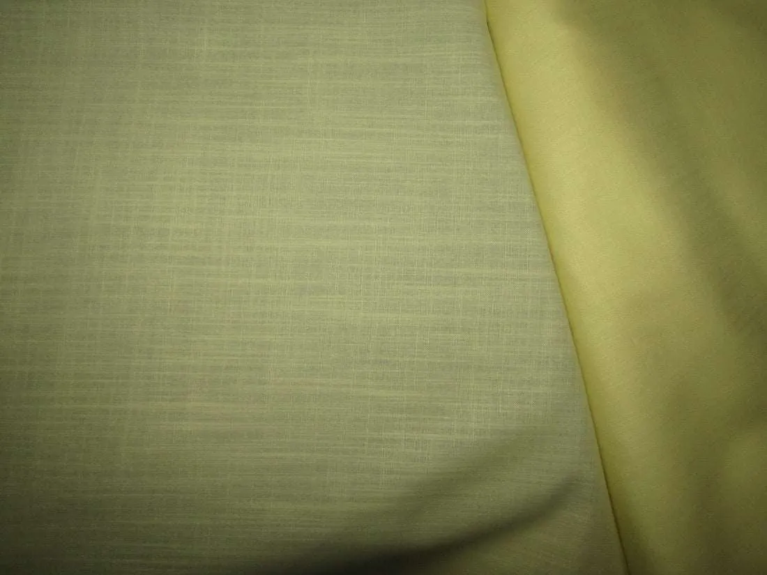 100% COTTON FABRIC with long slubs yellow colour [ RICHMAN ] 58" wide [10390]
