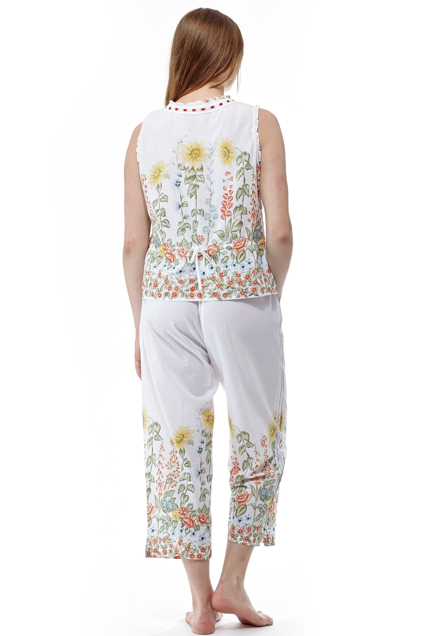 100% Cotton Sunflower Garden PJs