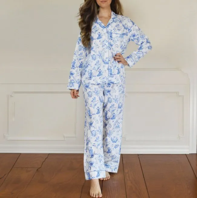 12 Days of Christmas Toile Pajama Set