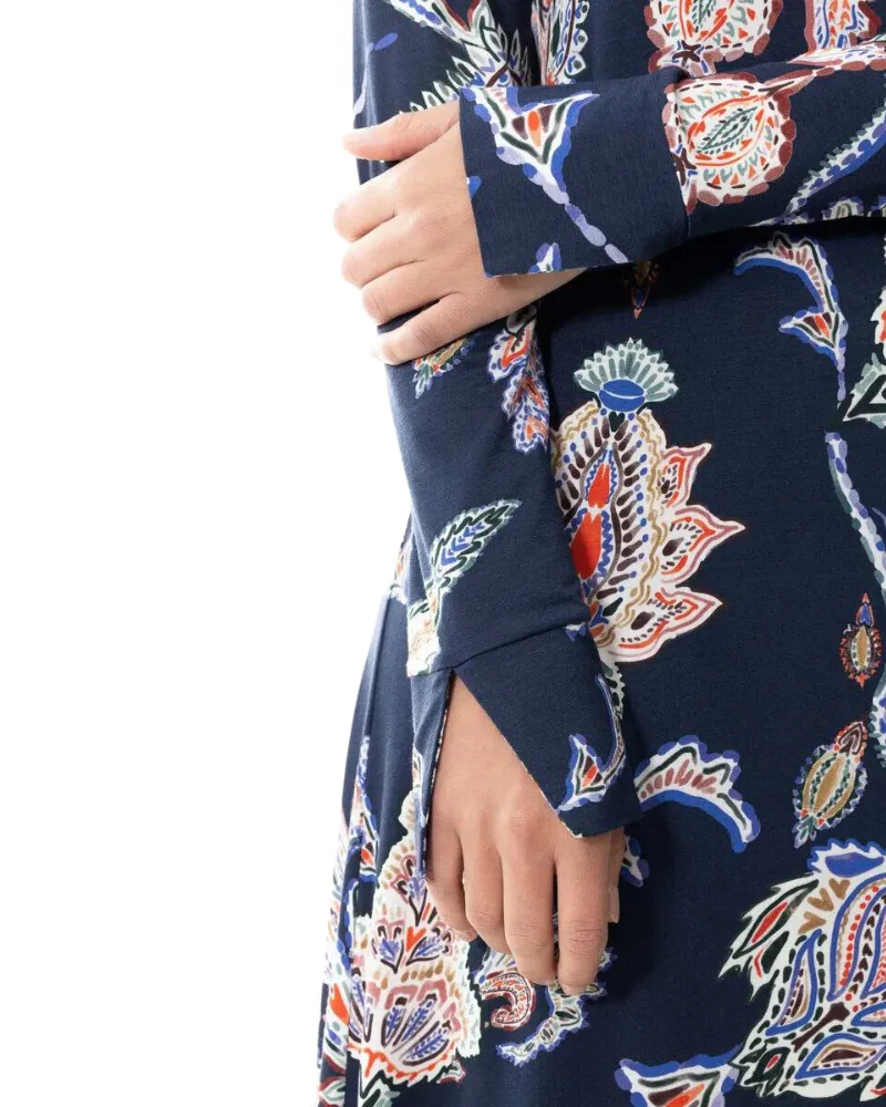 17554 Deep Shadow My Love Story Midi Length Modal Nightshirt