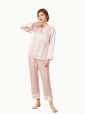 19 Momme Classic Striped Silk Pajamas Set
