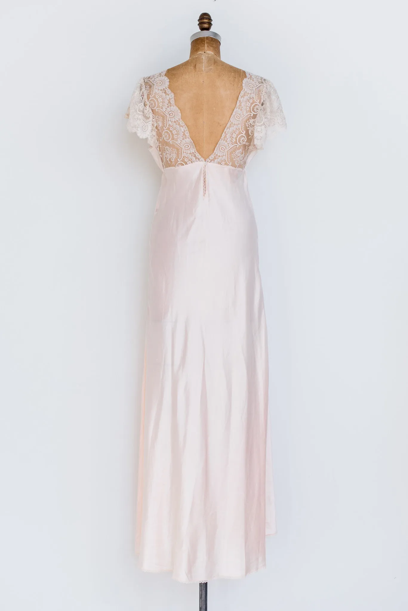 1950s Silk and Satin Gown - S/M