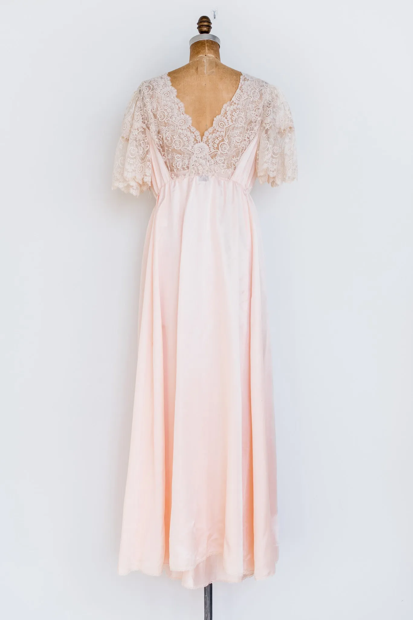 1950s Silk and Satin Gown - S/M