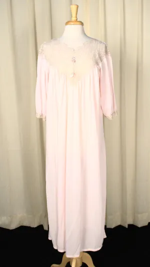 1960s Lacy Sheer Night Gown