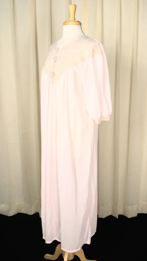 1960s Lacy Sheer Night Gown