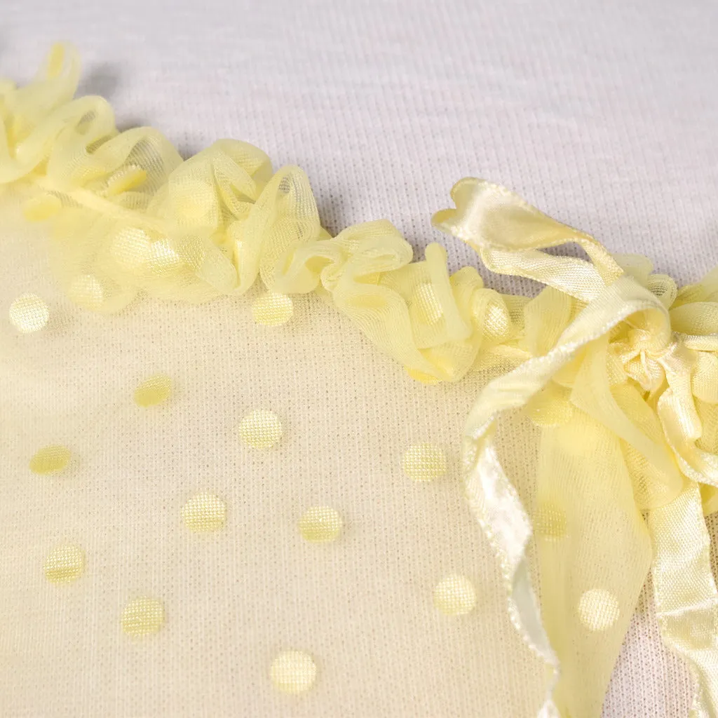 1960s Vintage Sheer Polka Dot Robe