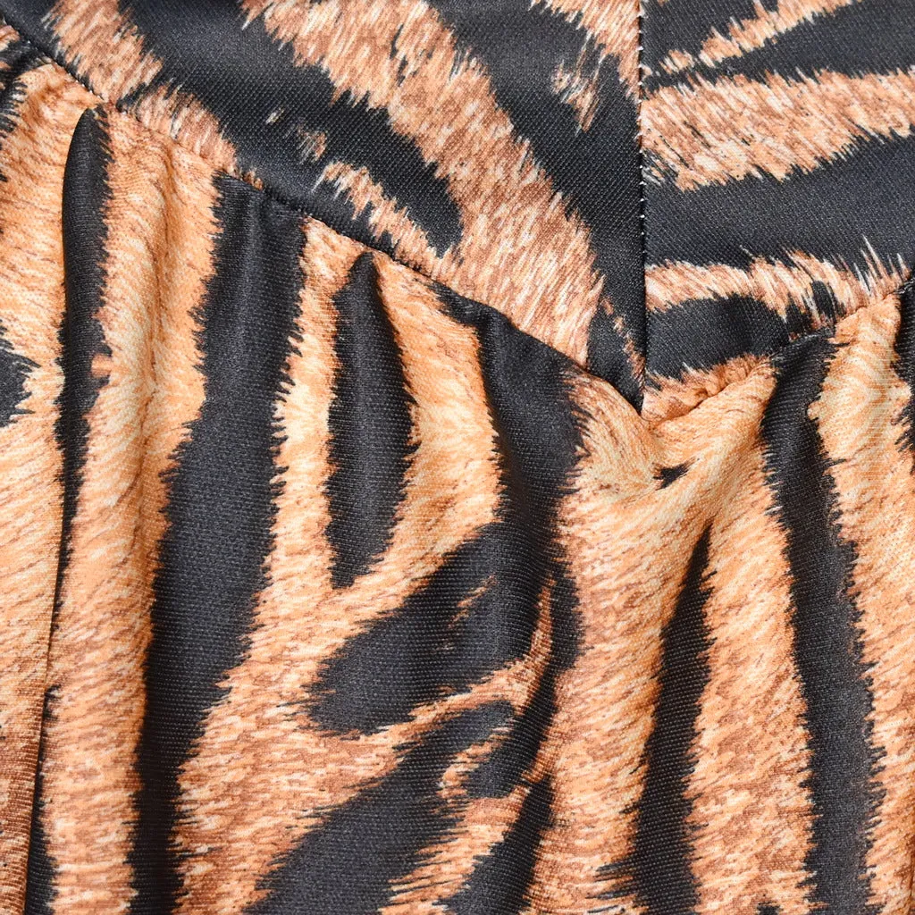 1970s Vintage Tiger Print MuuMuu