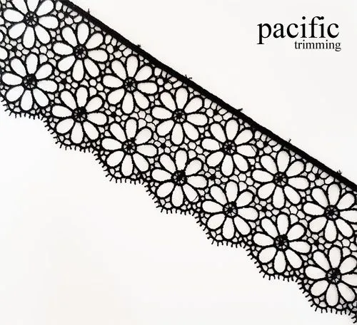 2 1/4" Polyester Lace Trim : LA10731 (2 Colors)