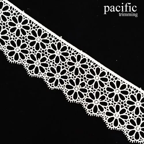 2 1/4" Polyester Lace Trim : LA10731 (2 Colors)