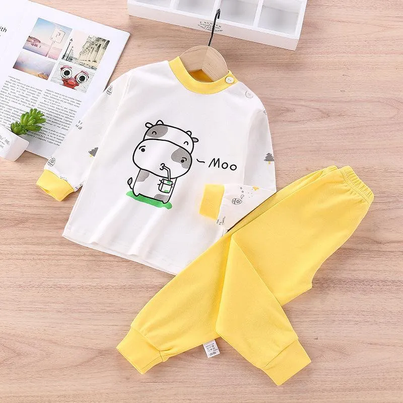 2-piece Cartoon Pajamas Sets for Children Boy