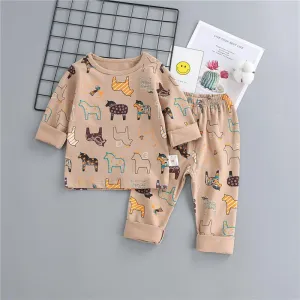 2-piece Pajamas Sets for Children Boy