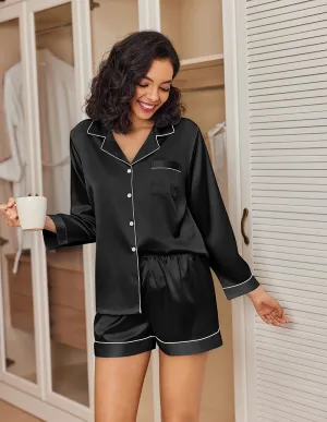 2 Piece Satin Button Down Loungewear (US Only)