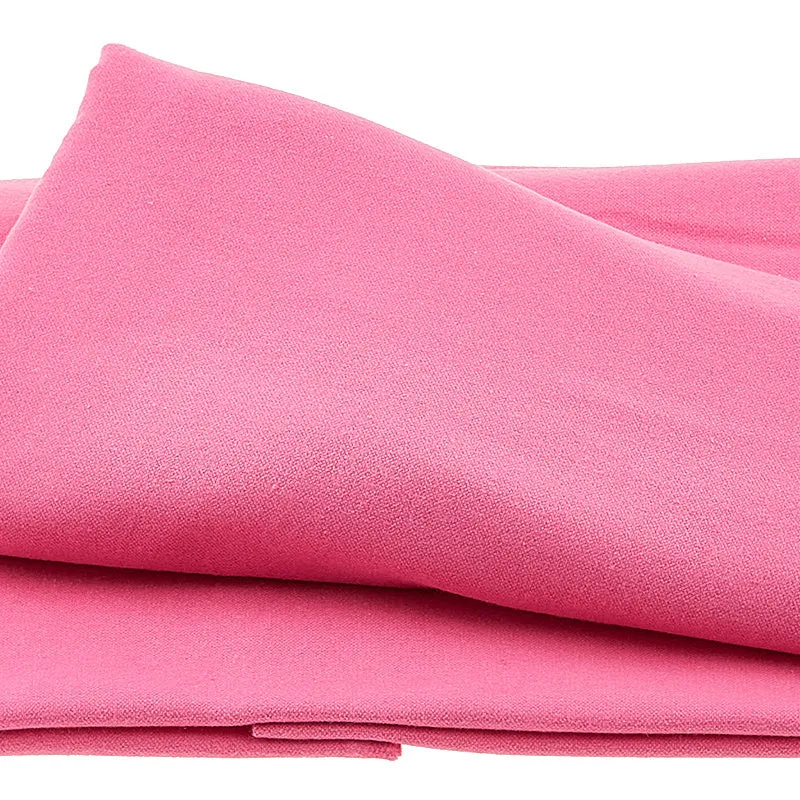 2 Ply Solid Flannels - Raspberry 2 Yard Cut
