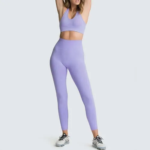 2020 Women's Yoga Set Seamless Sportswear 2 Piece Gym Yoga Clothes