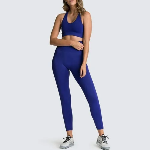 2020 Women's Yoga Set Seamless Sportswear 2 Piece Gym Yoga Clothes
