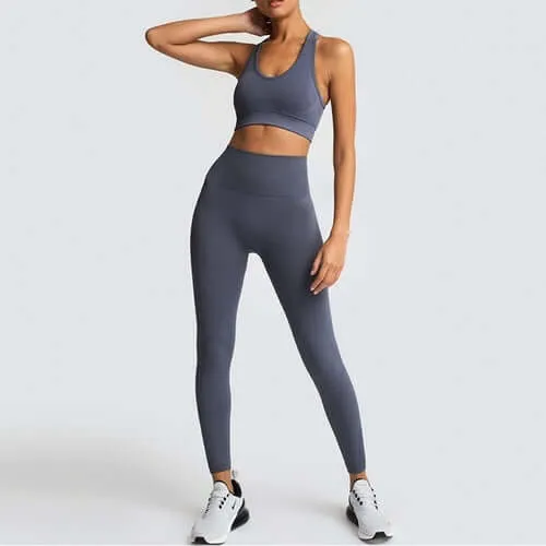 2020 Women's Yoga Set Seamless Sportswear 2 Piece Gym Yoga Clothes