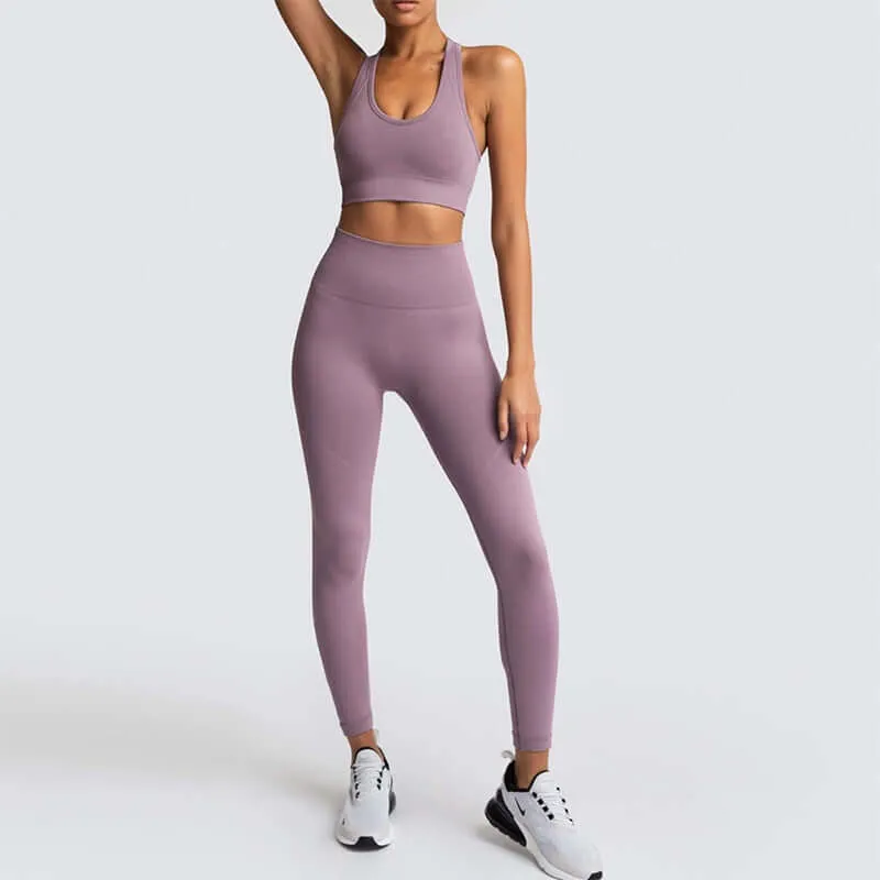 2020 Women's Yoga Set Seamless Sportswear 2 Piece Gym Yoga Clothes