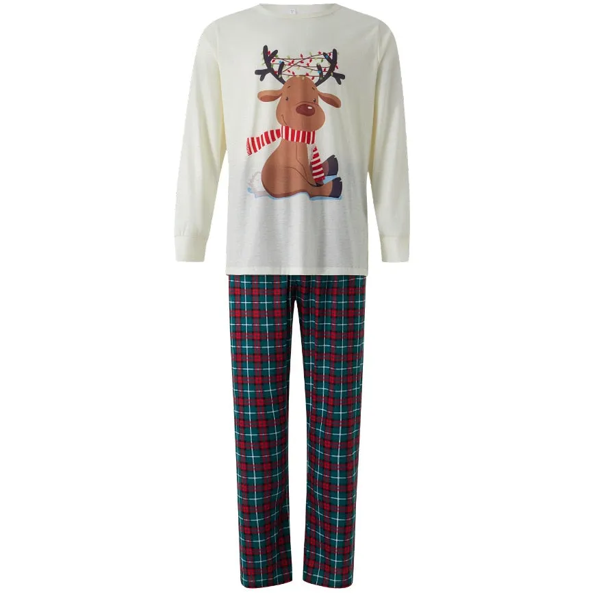 2023 Christmas Family Matching Pajamas Adults Mother Kids Family Outfit Top Pants 2PCS Xmas Sleepwear Father Son Dog Clothes