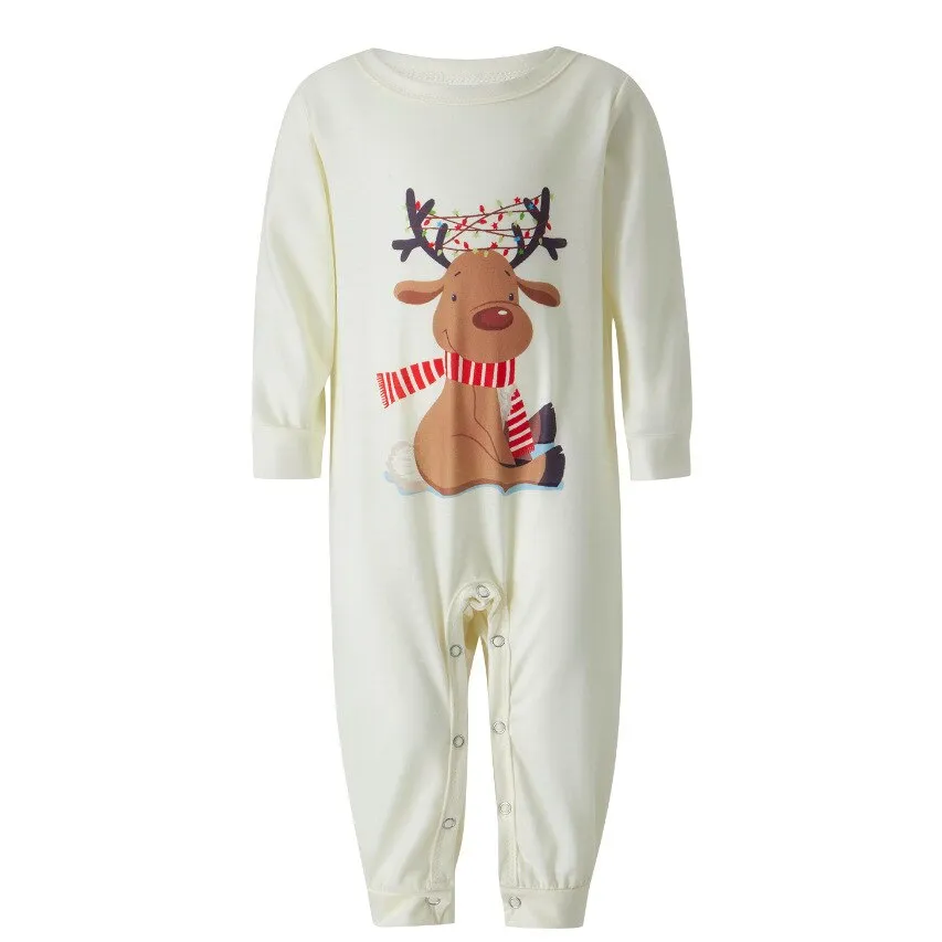 2023 Christmas Family Matching Pajamas Adults Mother Kids Family Outfit Top Pants 2PCS Xmas Sleepwear Father Son Dog Clothes