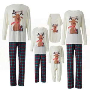 2023 Christmas Family Matching Pajamas Adults Mother Kids Family Outfit Top Pants 2PCS Xmas Sleepwear Father Son Dog Clothes