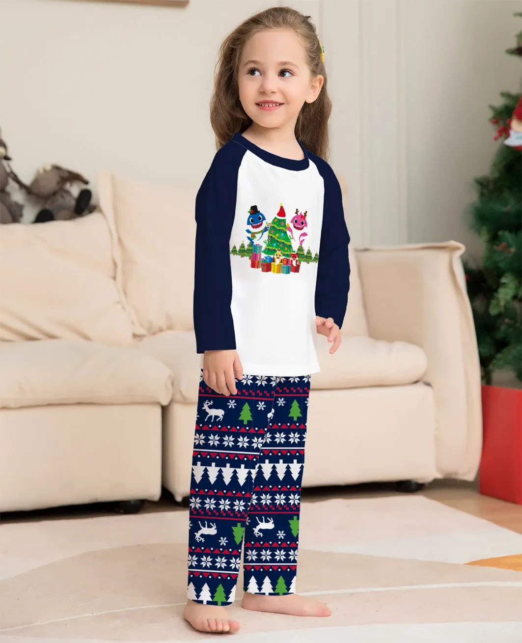 2023 Christmas Family Matching Pajamas Mom Daughter Dad Son Clothing Set Women Men Girls Boys Pyjamas Red Sleepwear Family Look