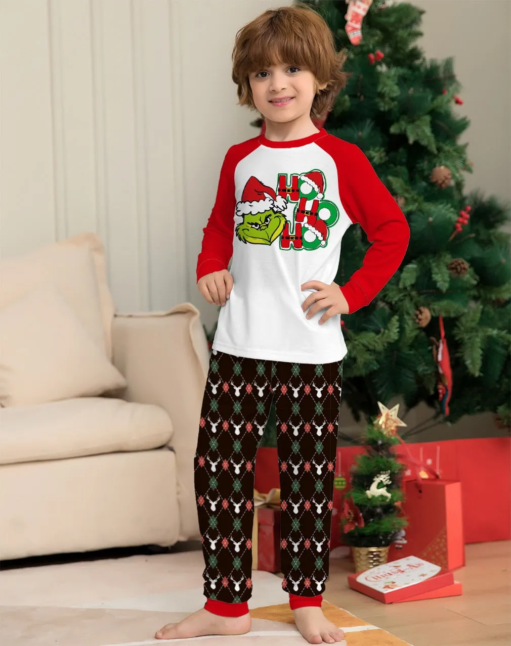 2023 Christmas Family Matching Pajamas Outfits Father Son Mother Daughter Kids Baby Xmas Clothes Family Look Sleepwear Pyjamas