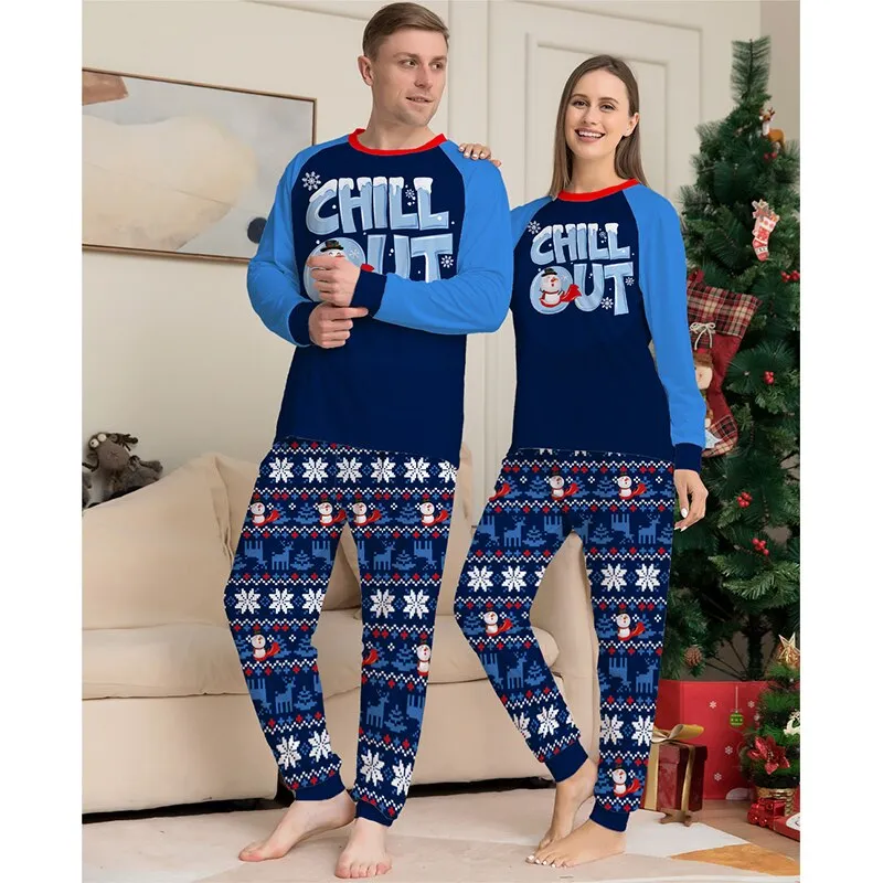 2023 Family Christmas Pajamas Mother Daughter Fanther Son Matching Kids Outfits Pyjamas Sleepwear Family Look Clothing Sets