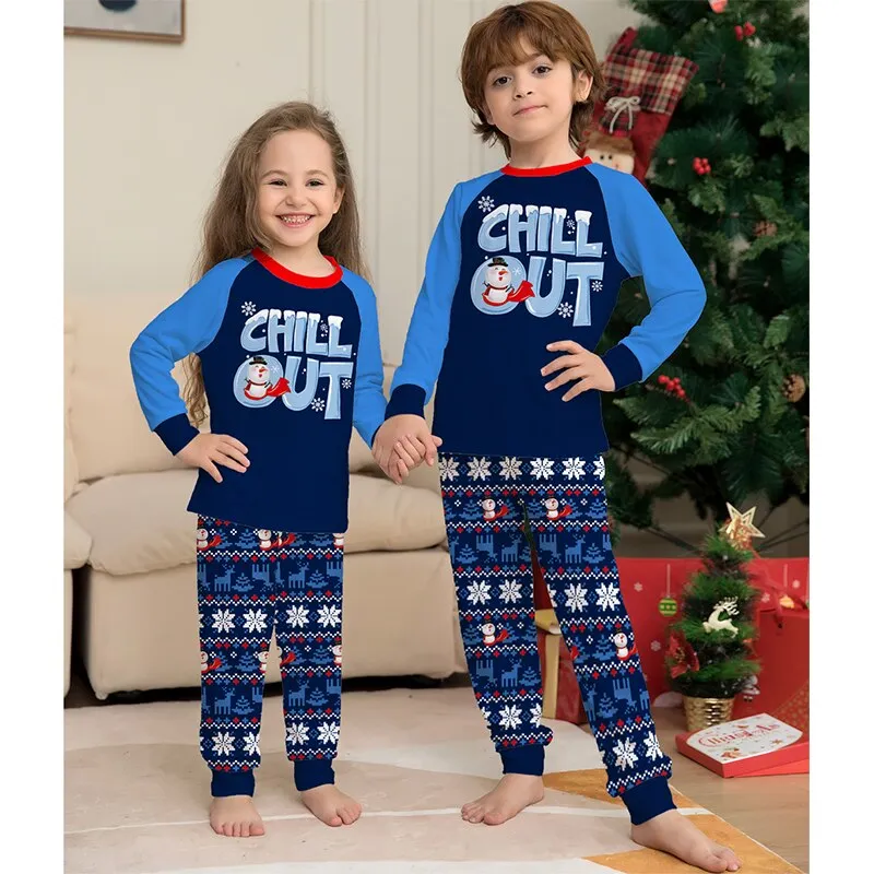 2023 Family Christmas Pajamas Mother Daughter Fanther Son Matching Kids Outfits Pyjamas Sleepwear Family Look Clothing Sets