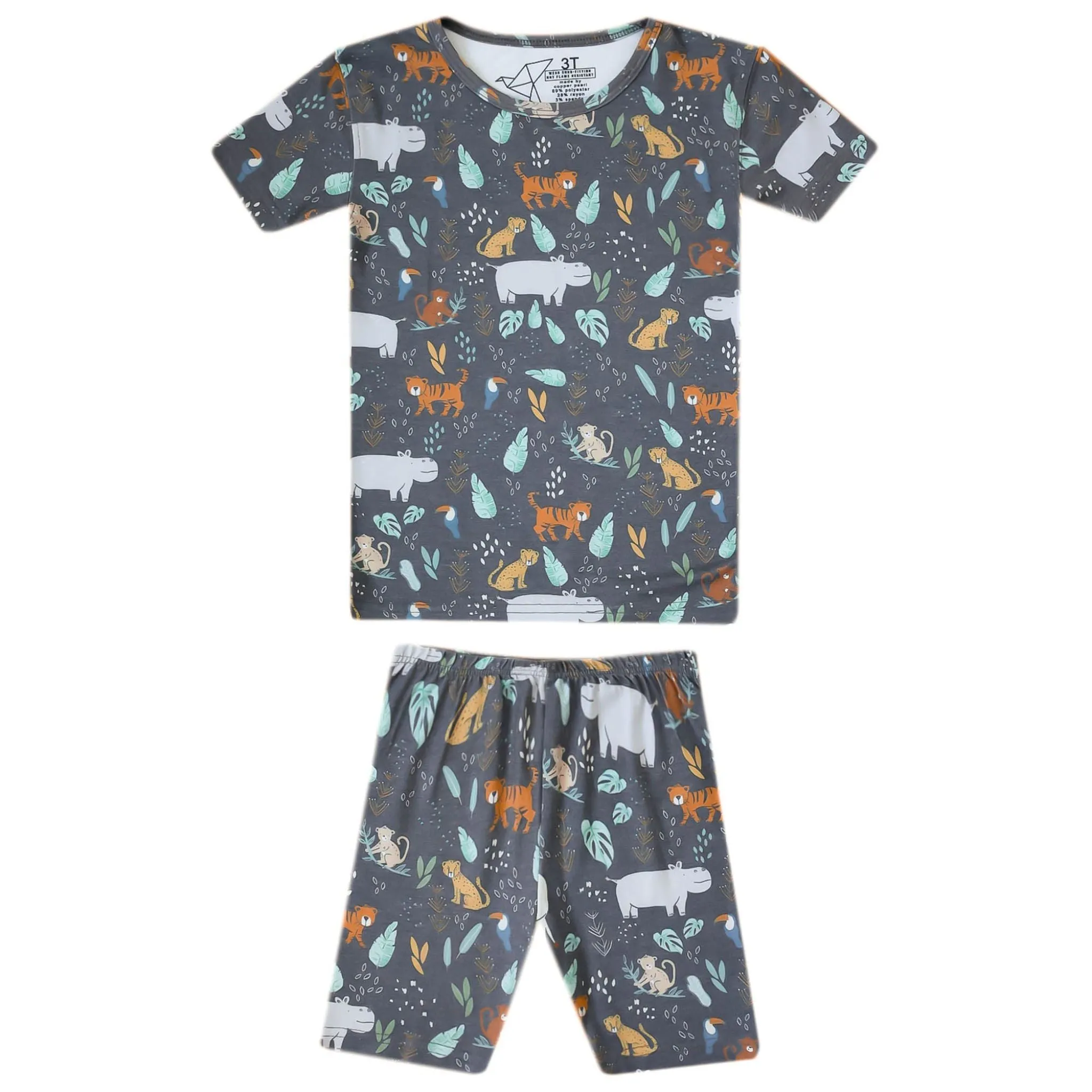 2pc Short Sleeve Pajama Set - Bengal