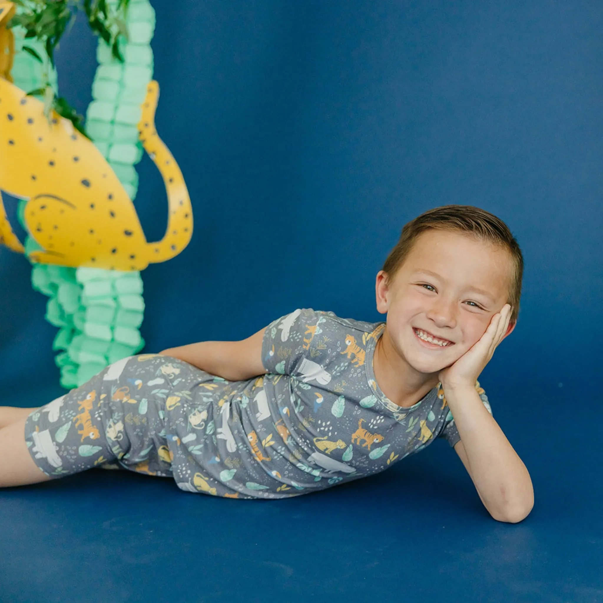 2pc Short Sleeve Pajama Set - Bengal