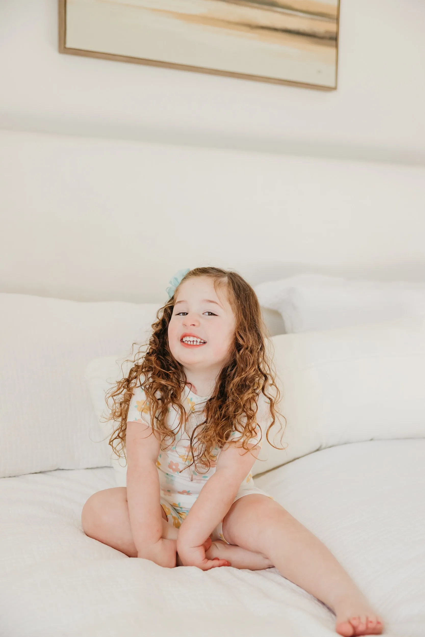 2pc Short Sleeve Pajama Set - Daisy