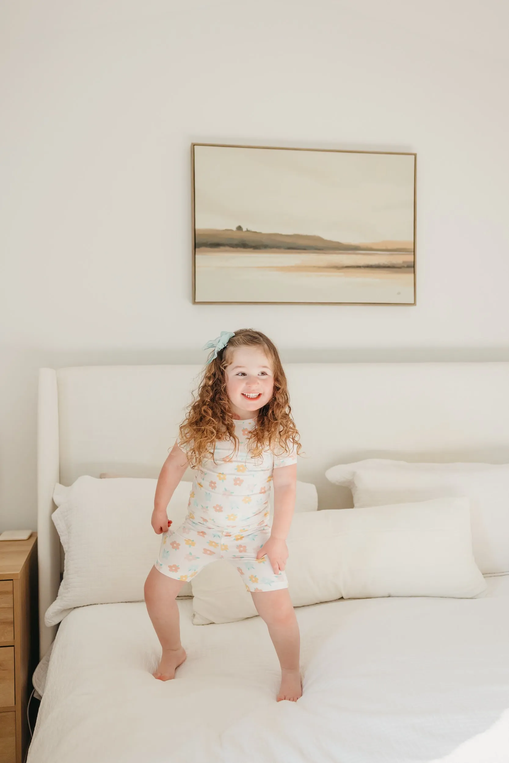 2pc Short Sleeve Pajama Set - Daisy
