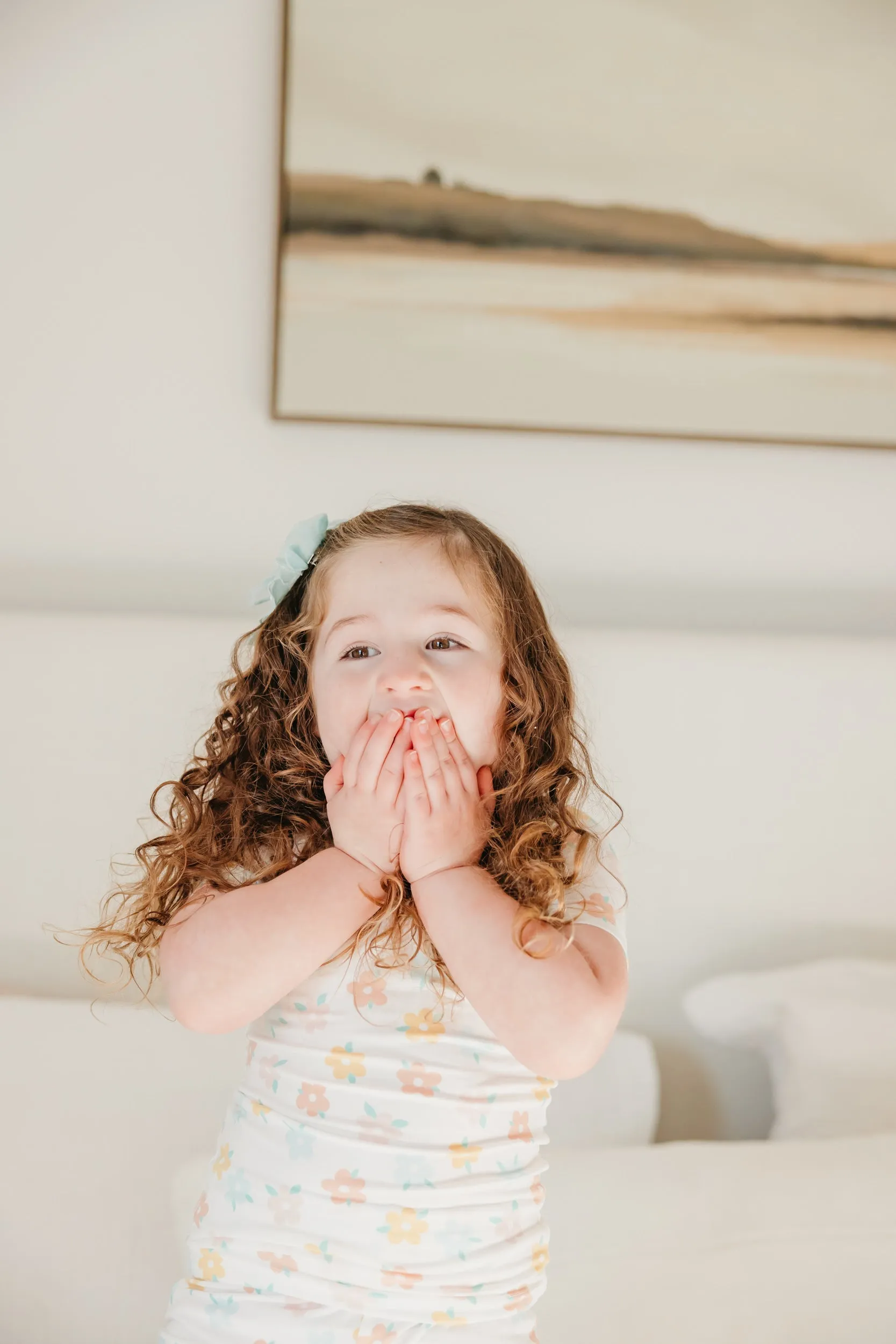 2pc Short Sleeve Pajama Set - Daisy