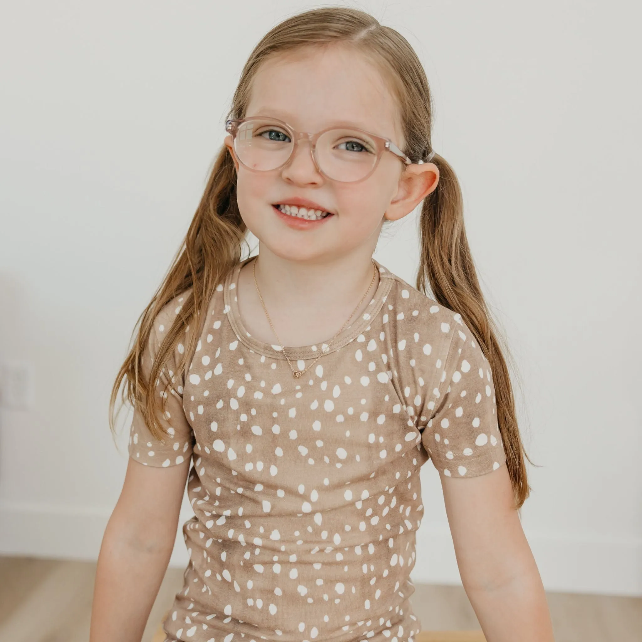 2pc Short Sleeve Pajama Set - Fawn