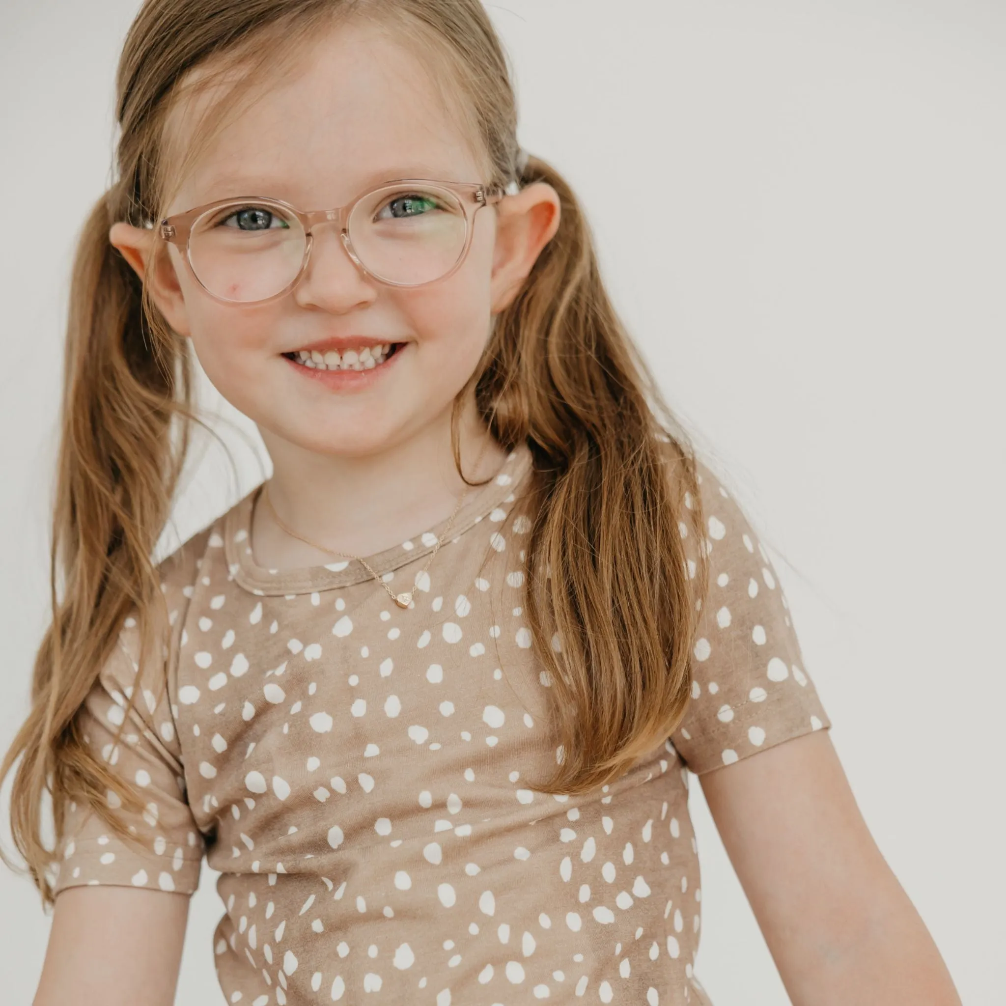 2pc Short Sleeve Pajama Set - Fawn