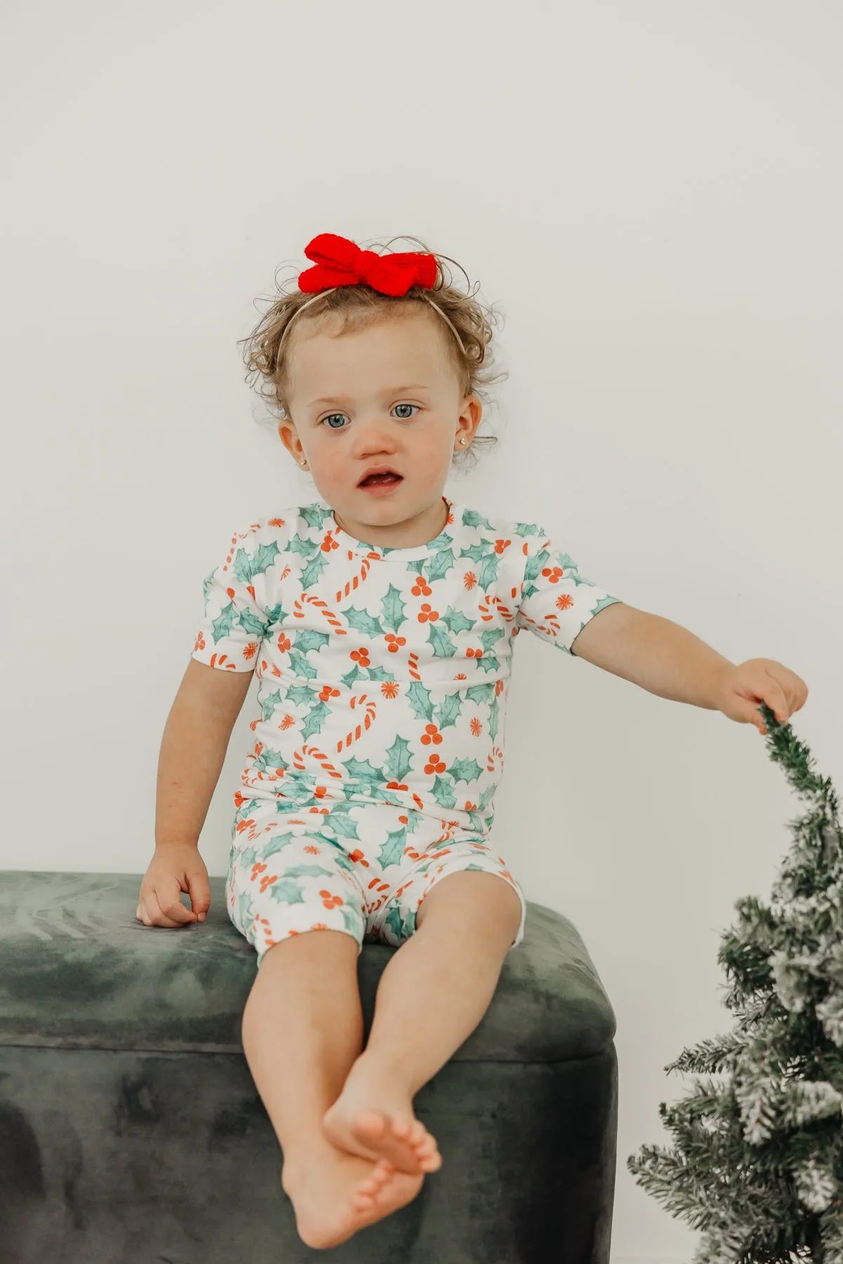 2pc Short Sleeve Pajama Set - Holly