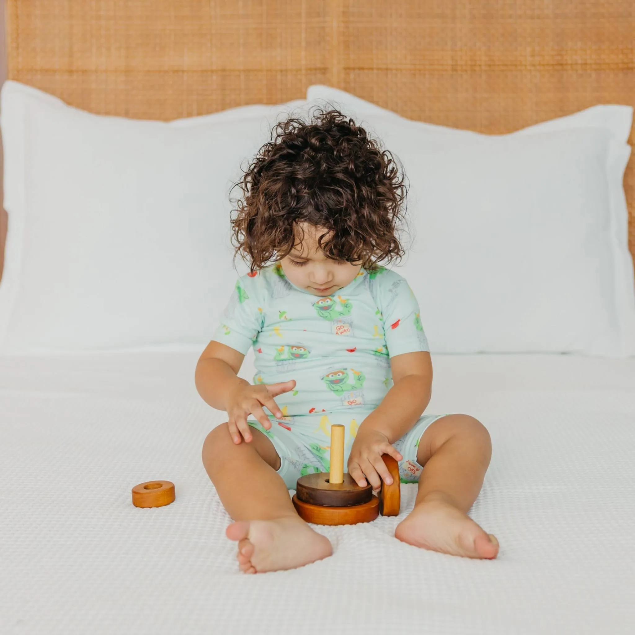 2pc Short Sleeve Pajama Set - Oscar the Grouch