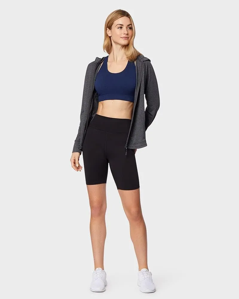 32 Degrees Cool Women's Ultra-Stretch Bike Short | Light Support | Lounging | Yoga | 4-Way Stretch