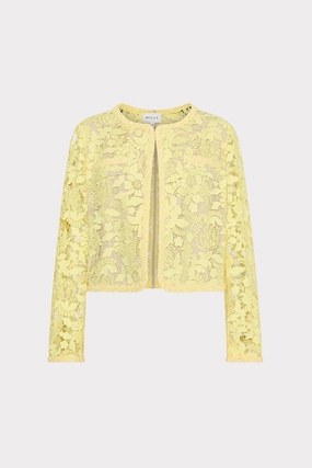 3D Garden Lace Jacket Non Restrictive Mobility Hydrophobic Treatment