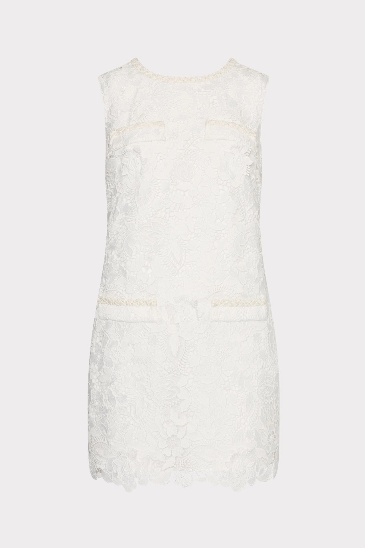 Layered Design 3D Garden Lace Sleeveless Mini Dress