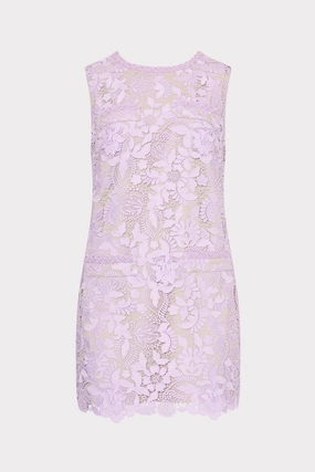 3D Garden Lace Sleeveless Mini Dress Curve Friendly Comfort waistband