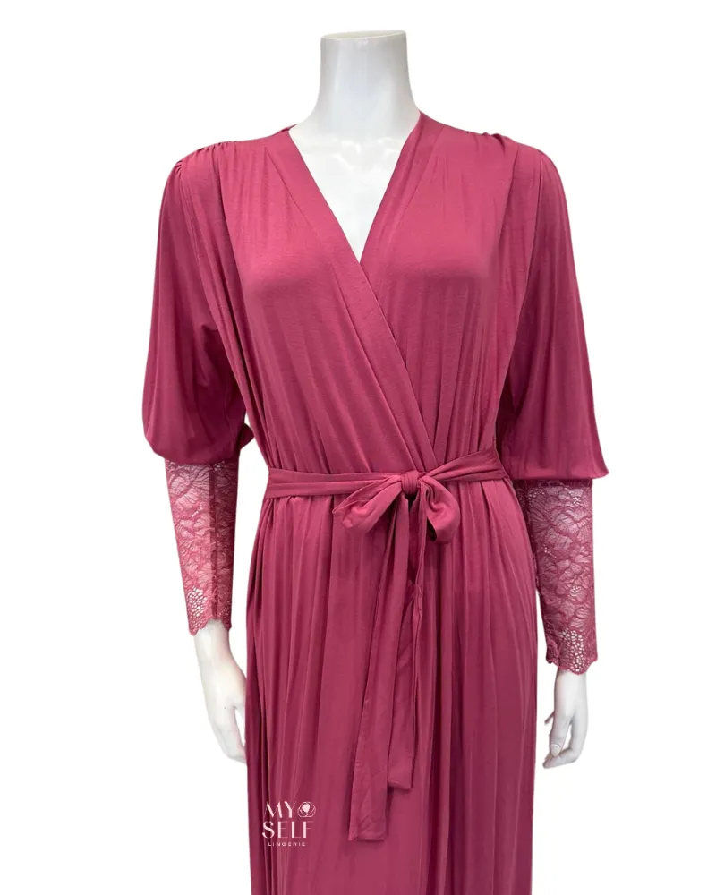 4011 Strawberry Lace Modal Morning Robe
